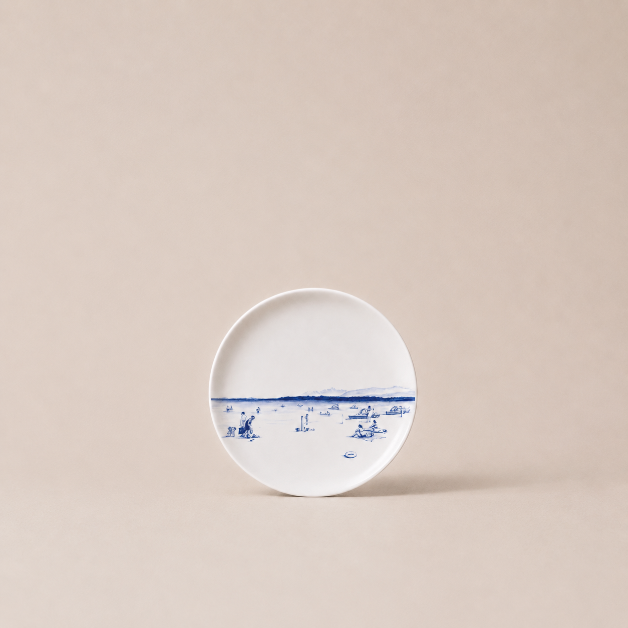 Assiette Mignardise "Plage - Excenevex"