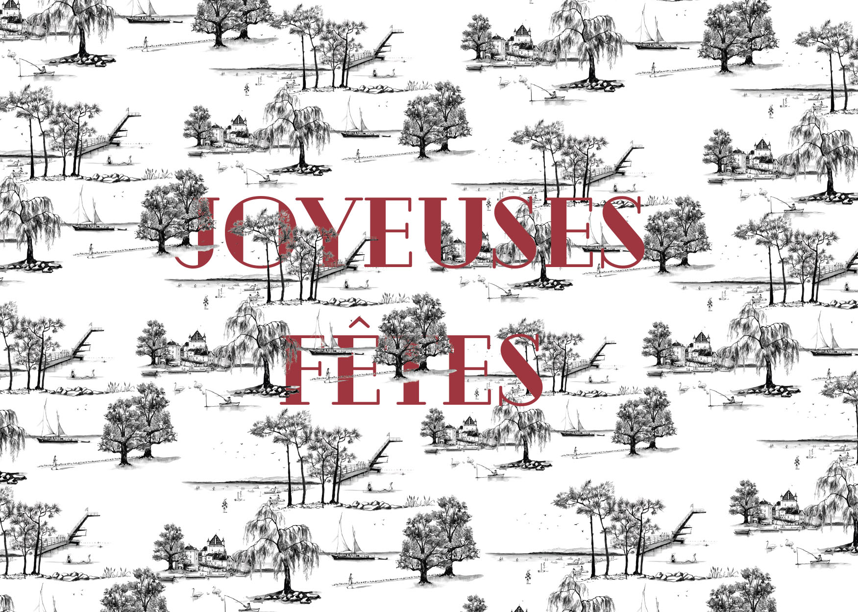 Carte postale "Joyeuses Fêtes" – Image 2